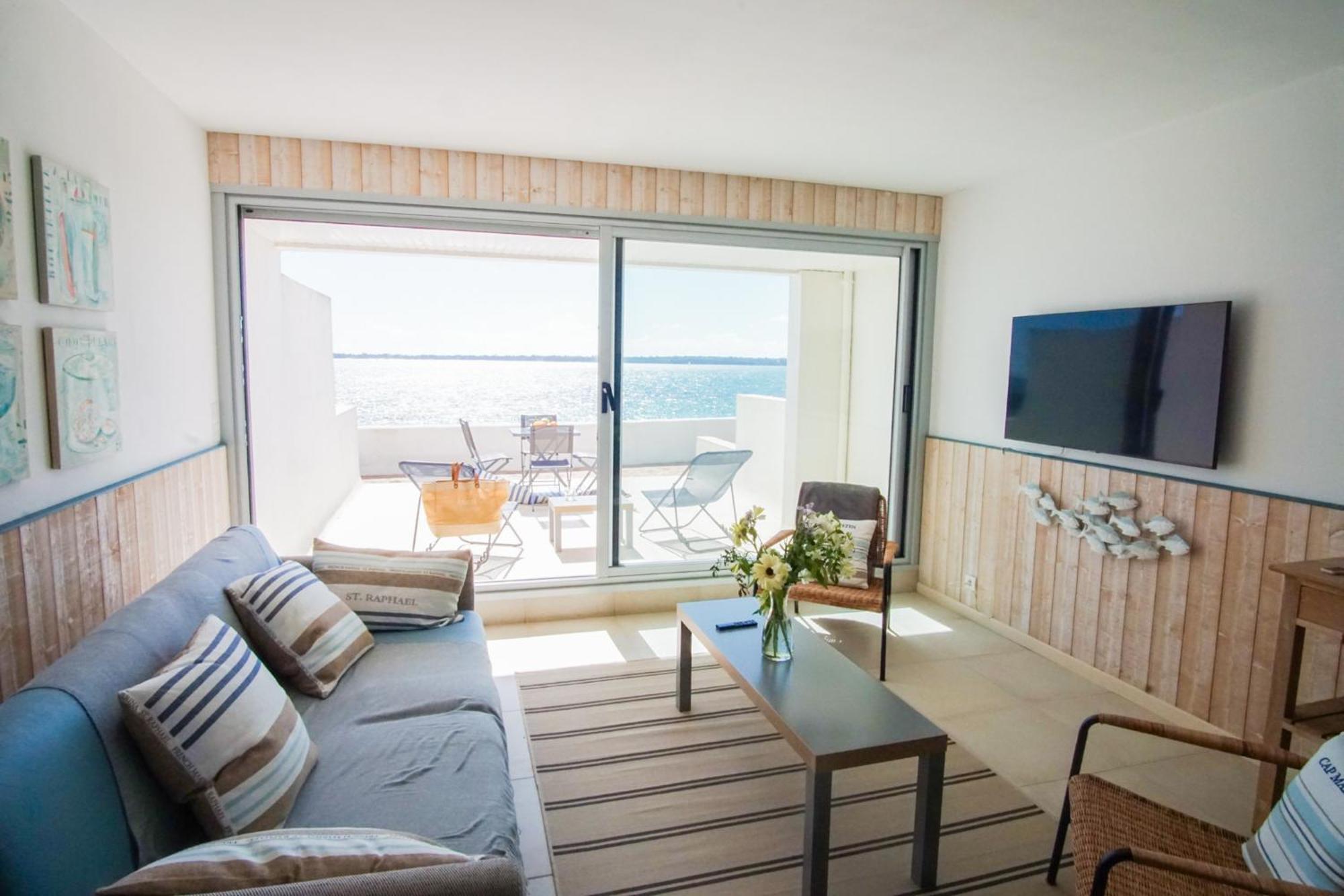 -Te Moana- Beau T2 Bis Surplombant La Mer Avec Parking 콩카르노 외부 사진