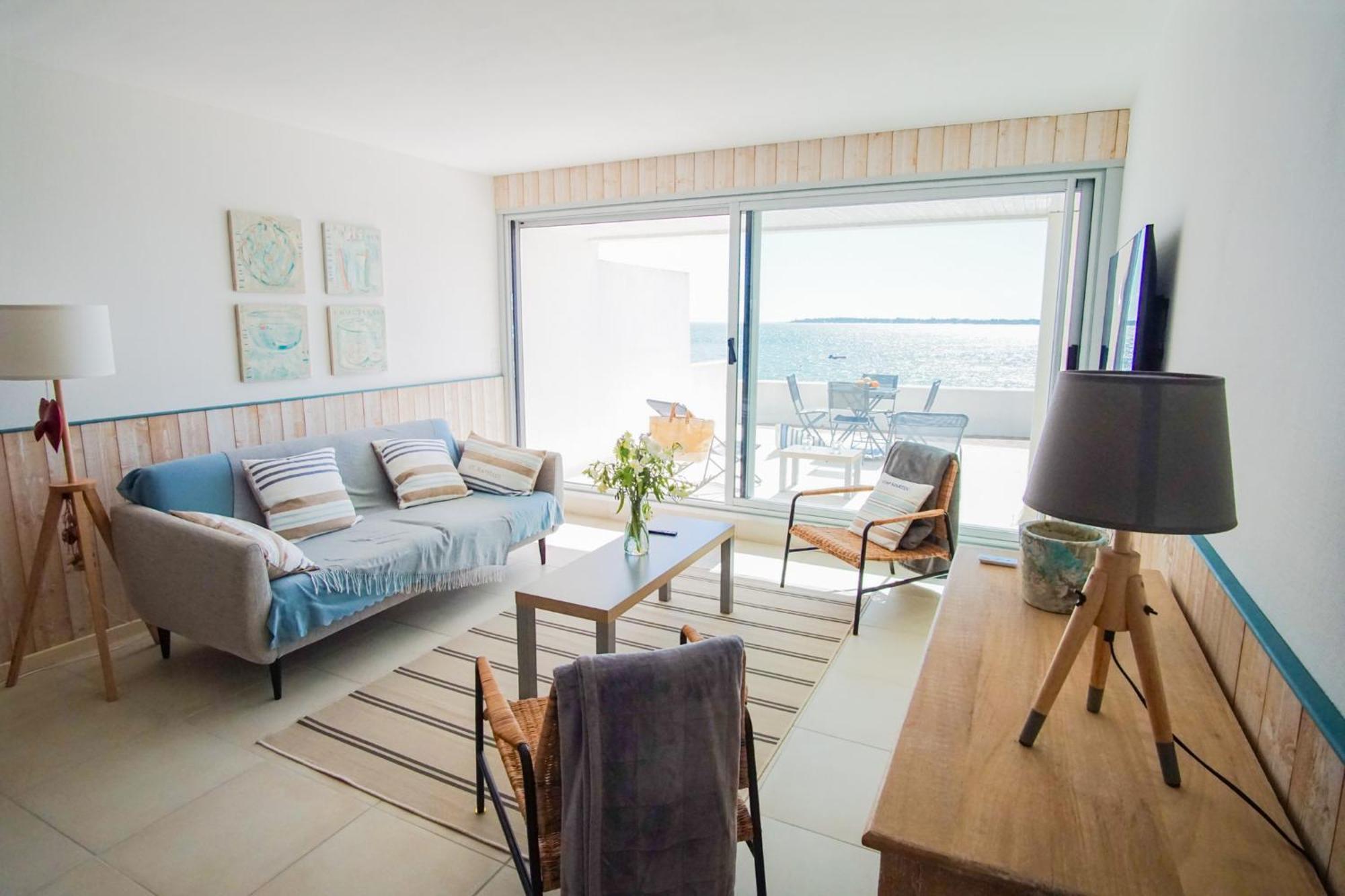 -Te Moana- Beau T2 Bis Surplombant La Mer Avec Parking 콩카르노 외부 사진