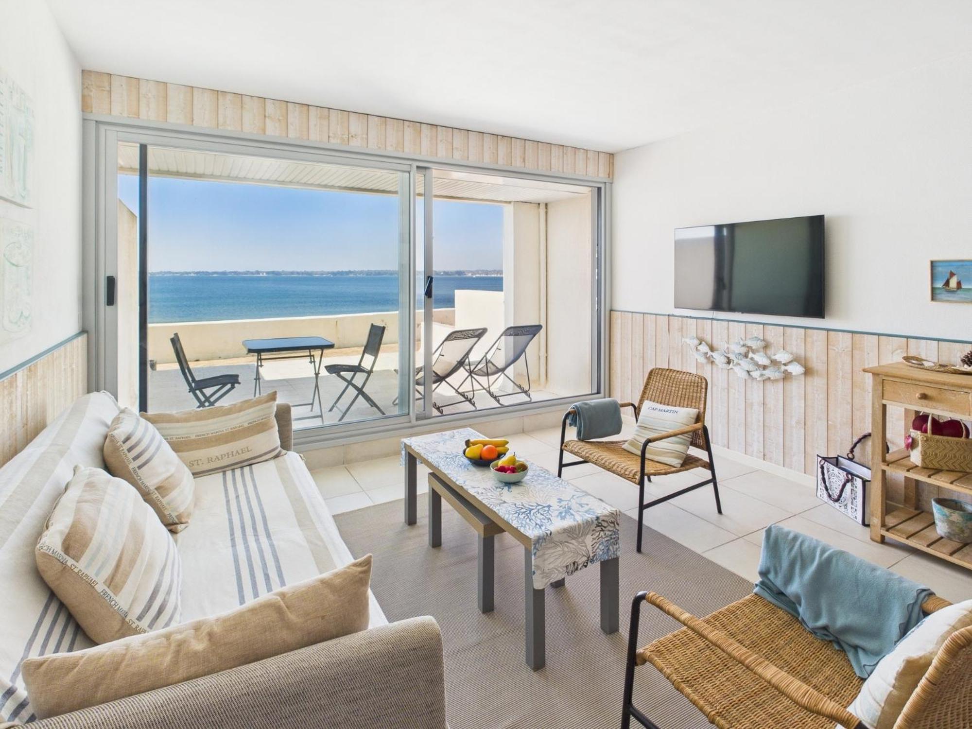 -Te Moana- Beau T2 Bis Surplombant La Mer Avec Parking 콩카르노 외부 사진